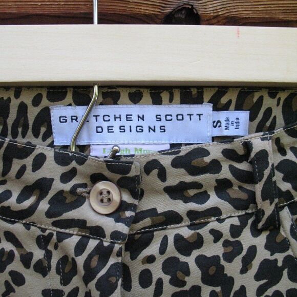 Gretchen Scott Stretch Leopard Jeans S 30 - Picture 4 of 7